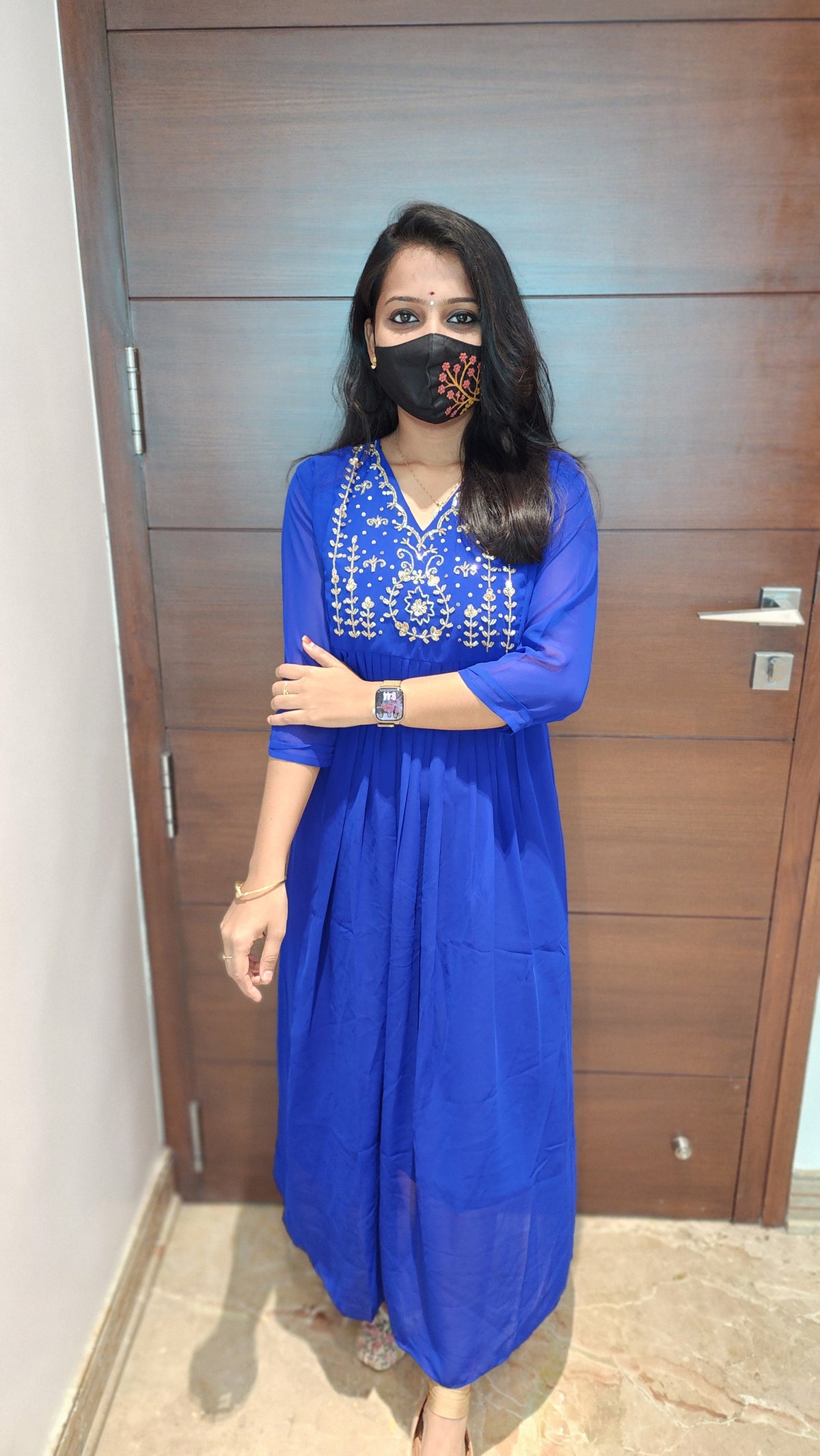 Pongal Festive Sale-Handwork Kurti(8578)c3