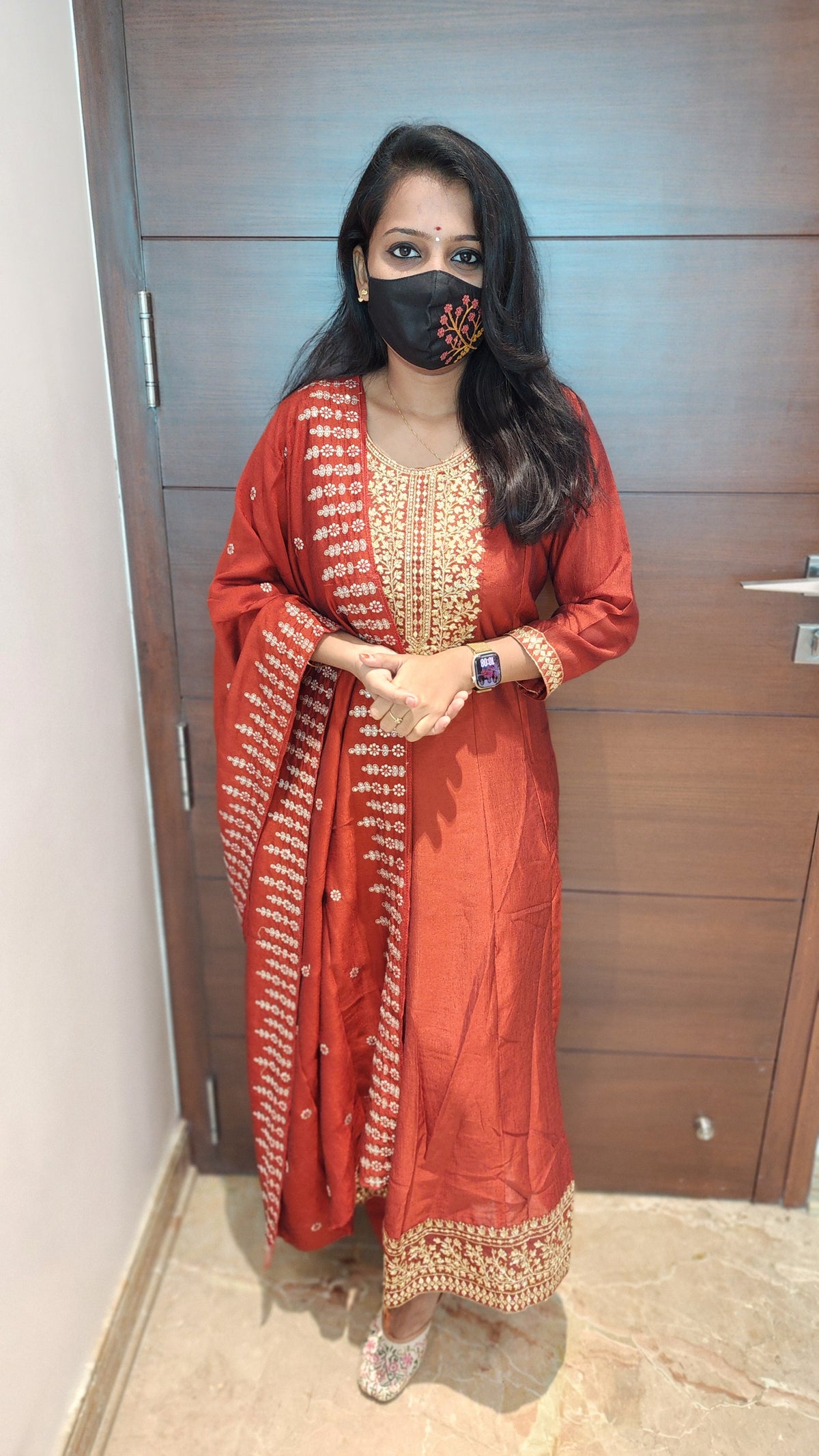 Pongal Festive Set-Anarkali Salwar Set (8373)c