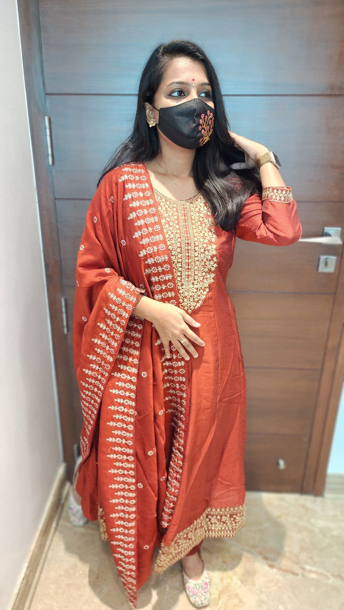 Pongal Festive Set-Anarkali Salwar Set (8373)c