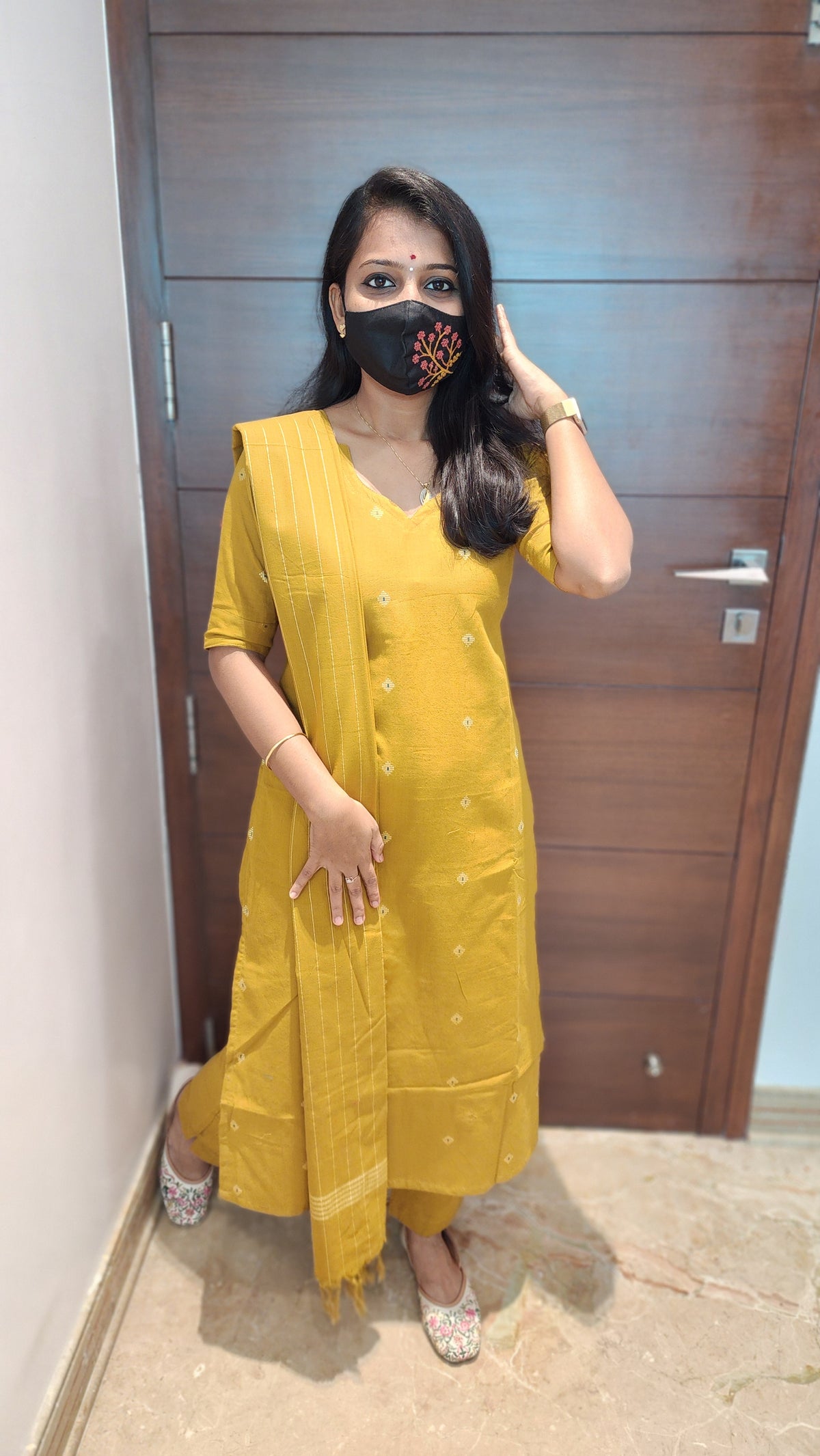 Handloom cotton Salwar Set (8442)