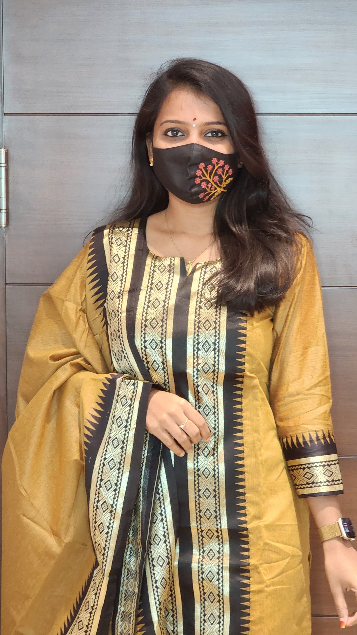 Salwar Set (kurti+Dupatta) (8393)