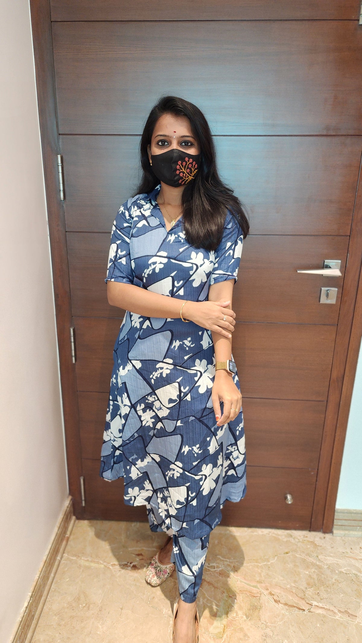 Cord set (pant & top)(8489)c2
