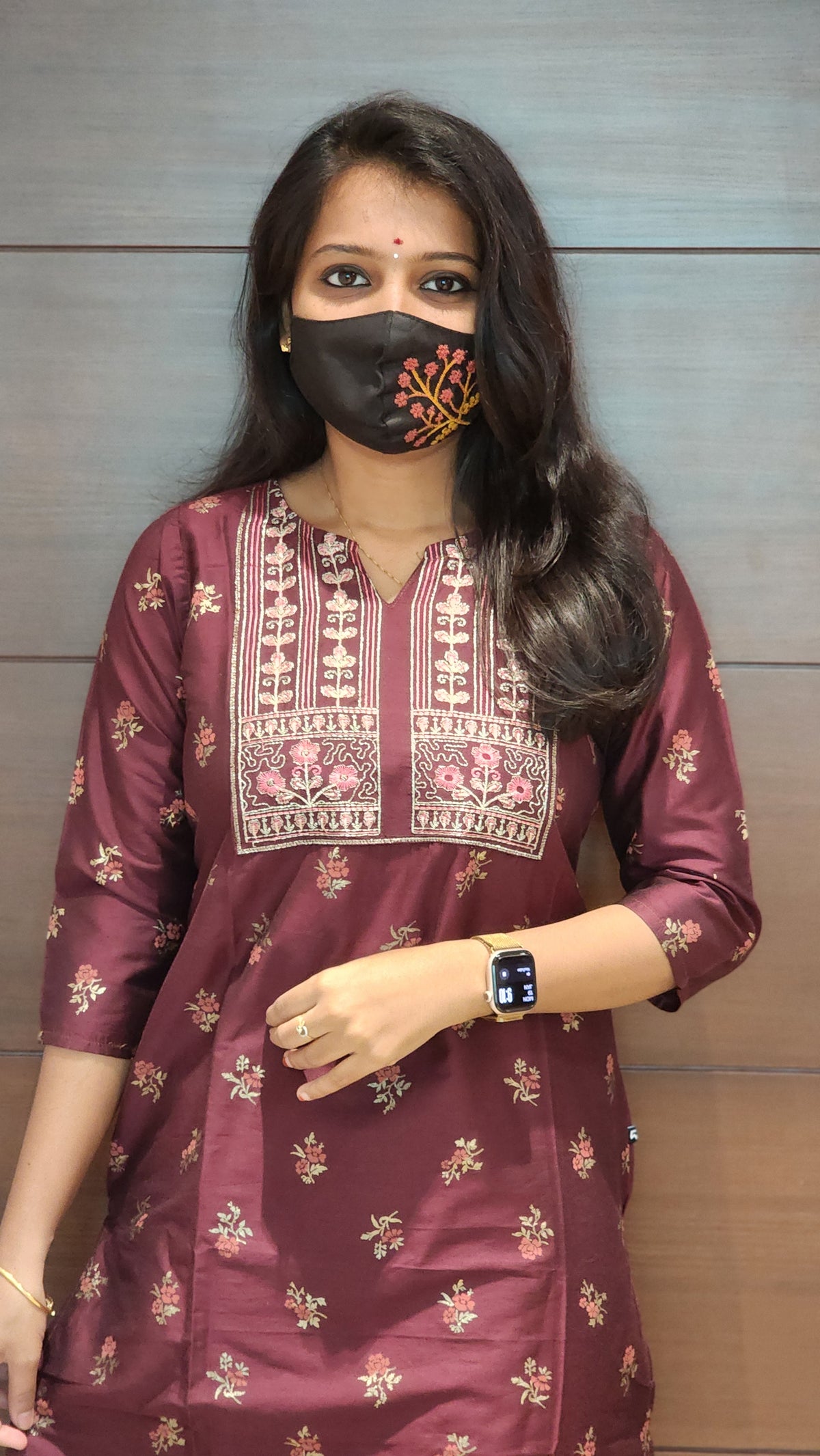 Office Wear - Embroidery(8589)c