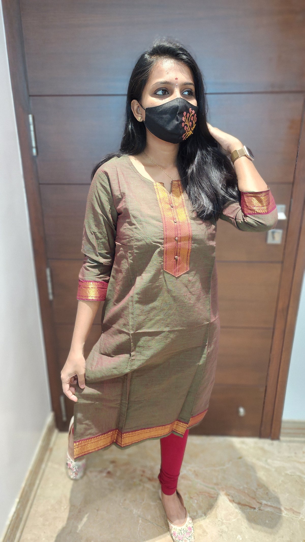 Office Wear kurti-Mangalgiri cotton(8627)c3