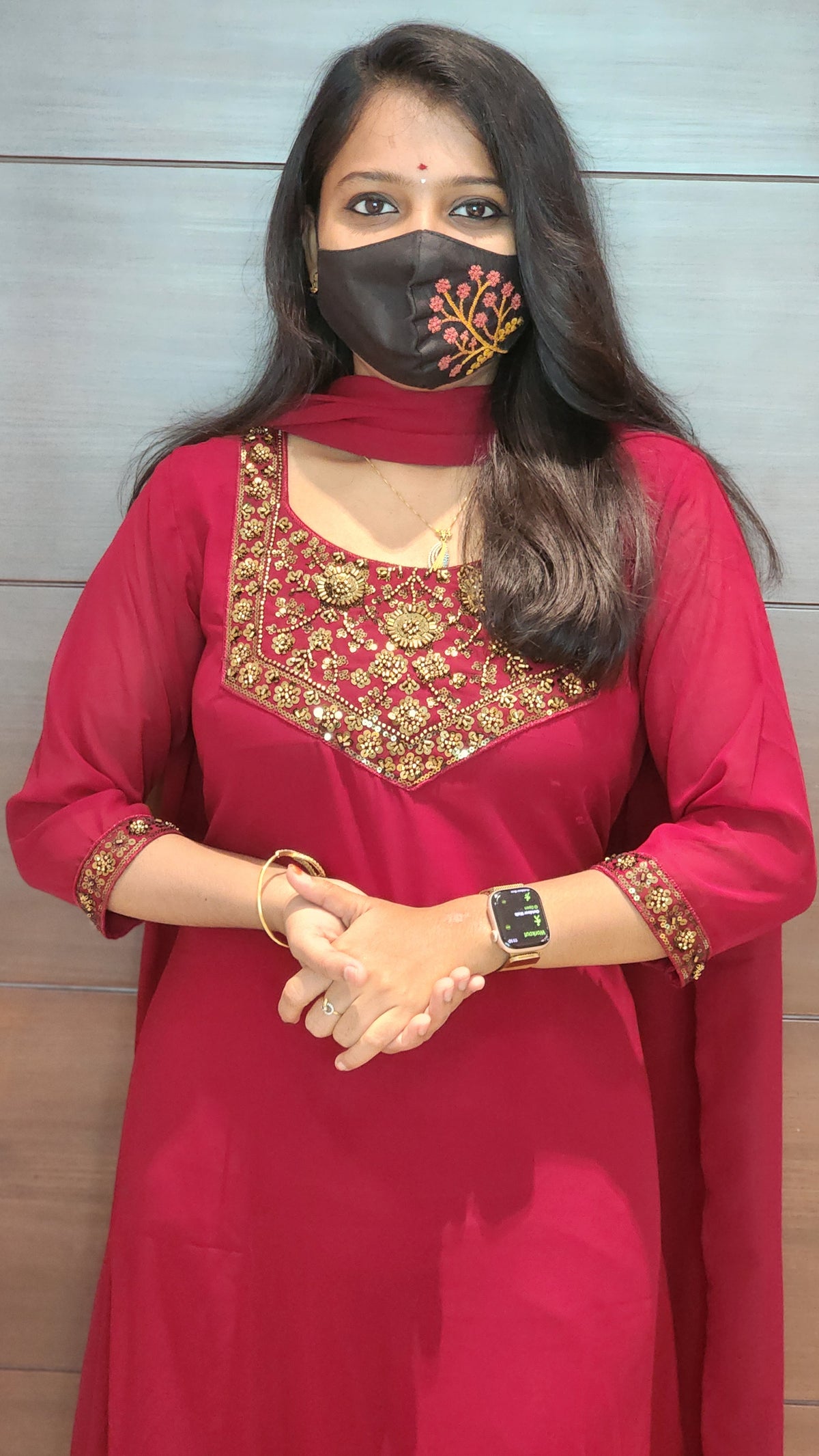 Ethnic Salwar set (Kurti+Dupatta) (8808)c
