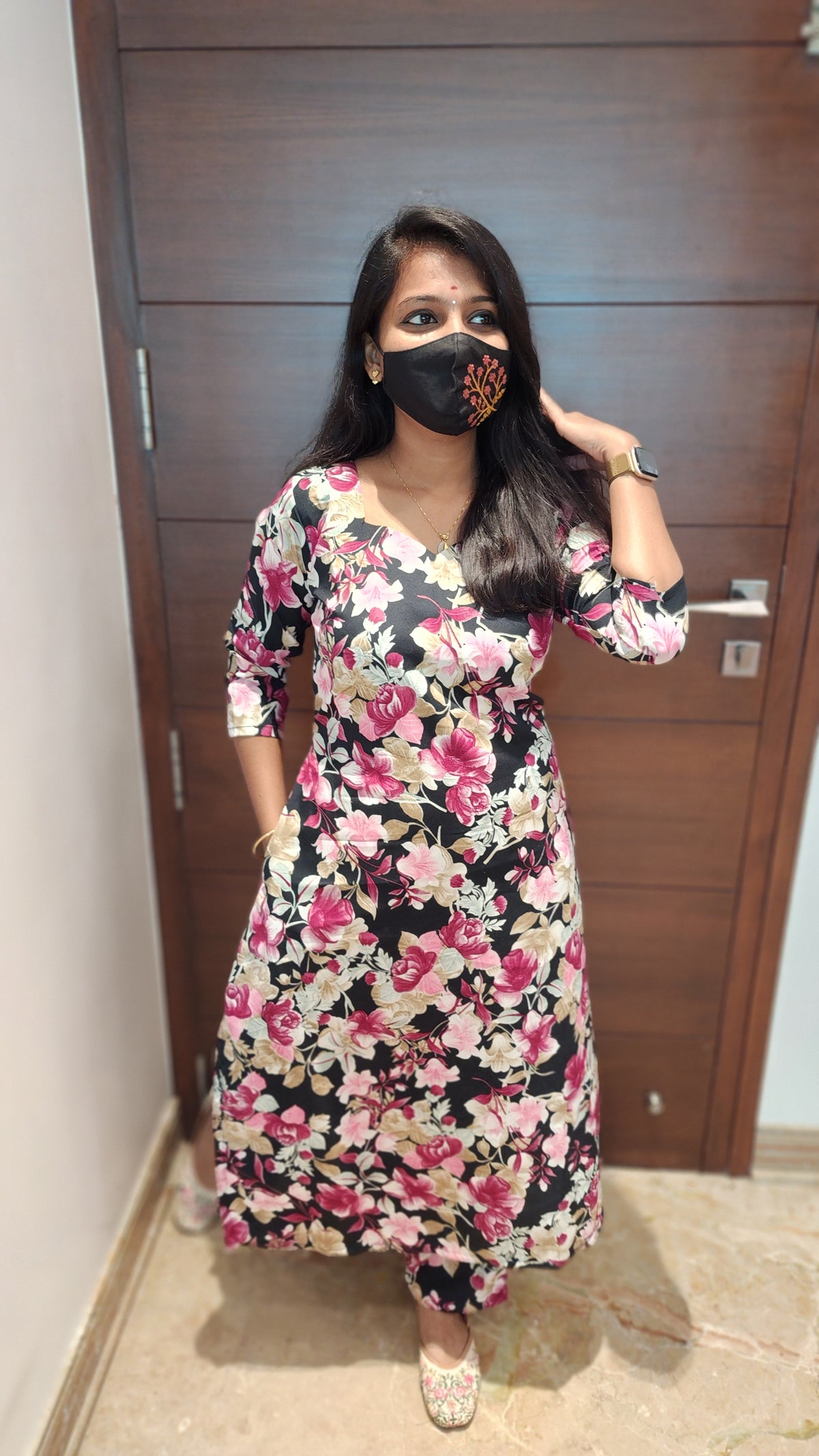 Cord set (pant & top) (8789)c2