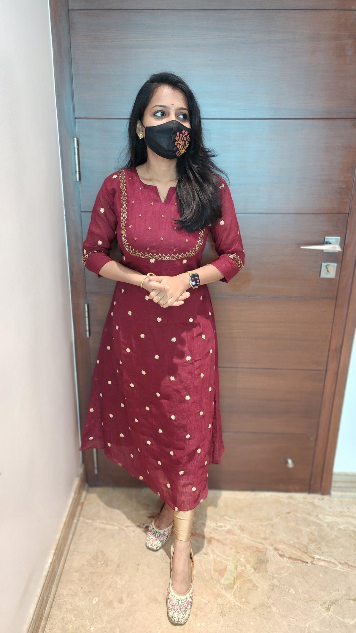 Festive sale - Handwork kurti (8830)c