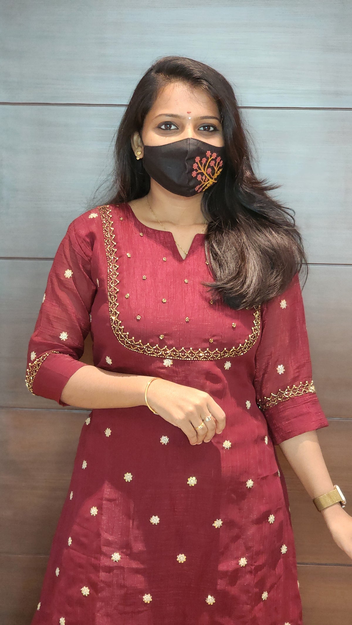 Festive sale - Handwork kurti (8830)c