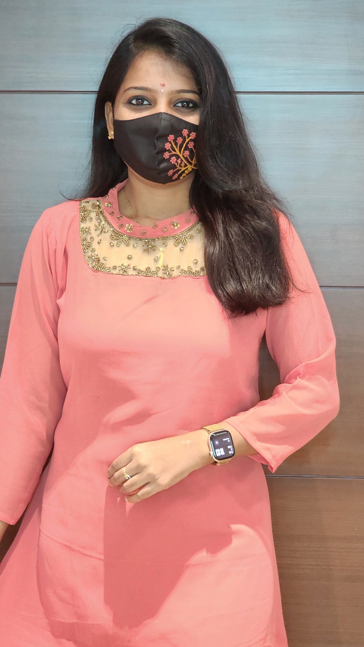 *Jewel Neck kurti (8878)*