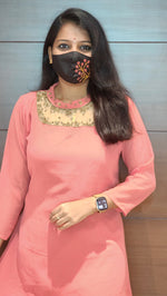 *Jewel Neck kurti (8878)*