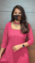 Jewel Neck kurti (8877)c3