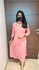 Jewel Neck kurti (8875)C