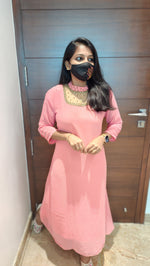 Jewel Neck kurti (8875)C