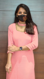 Jewel Neck kurti (8875)C