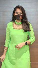 Jewel Neck kurti (8879)c2