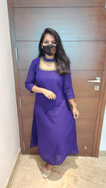 Jewel Neck kurti (8880)c3