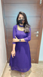 Jewel Neck kurti (8880)c3