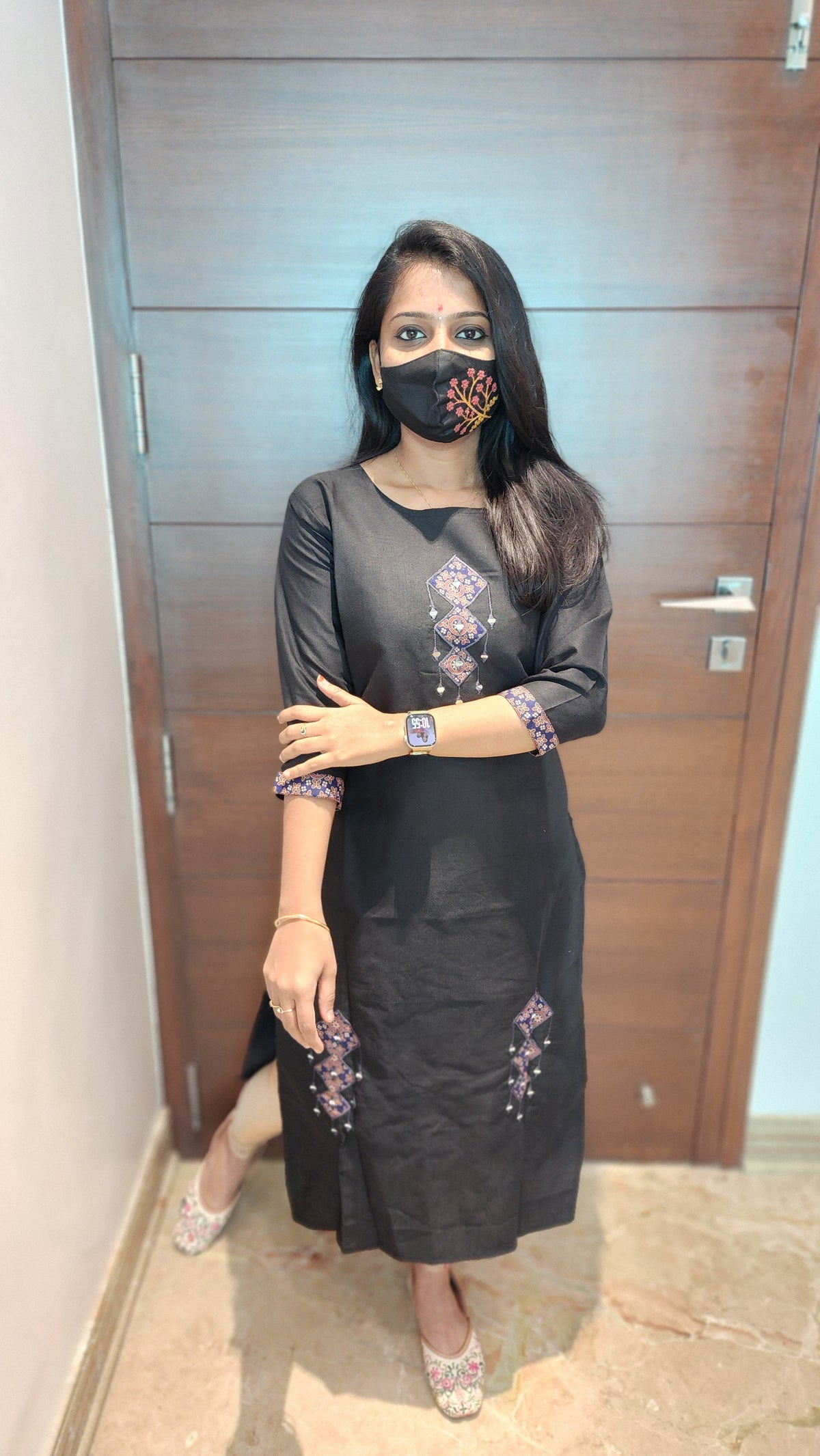 Hand embroidery kurti - Kite Theme (9360)c4