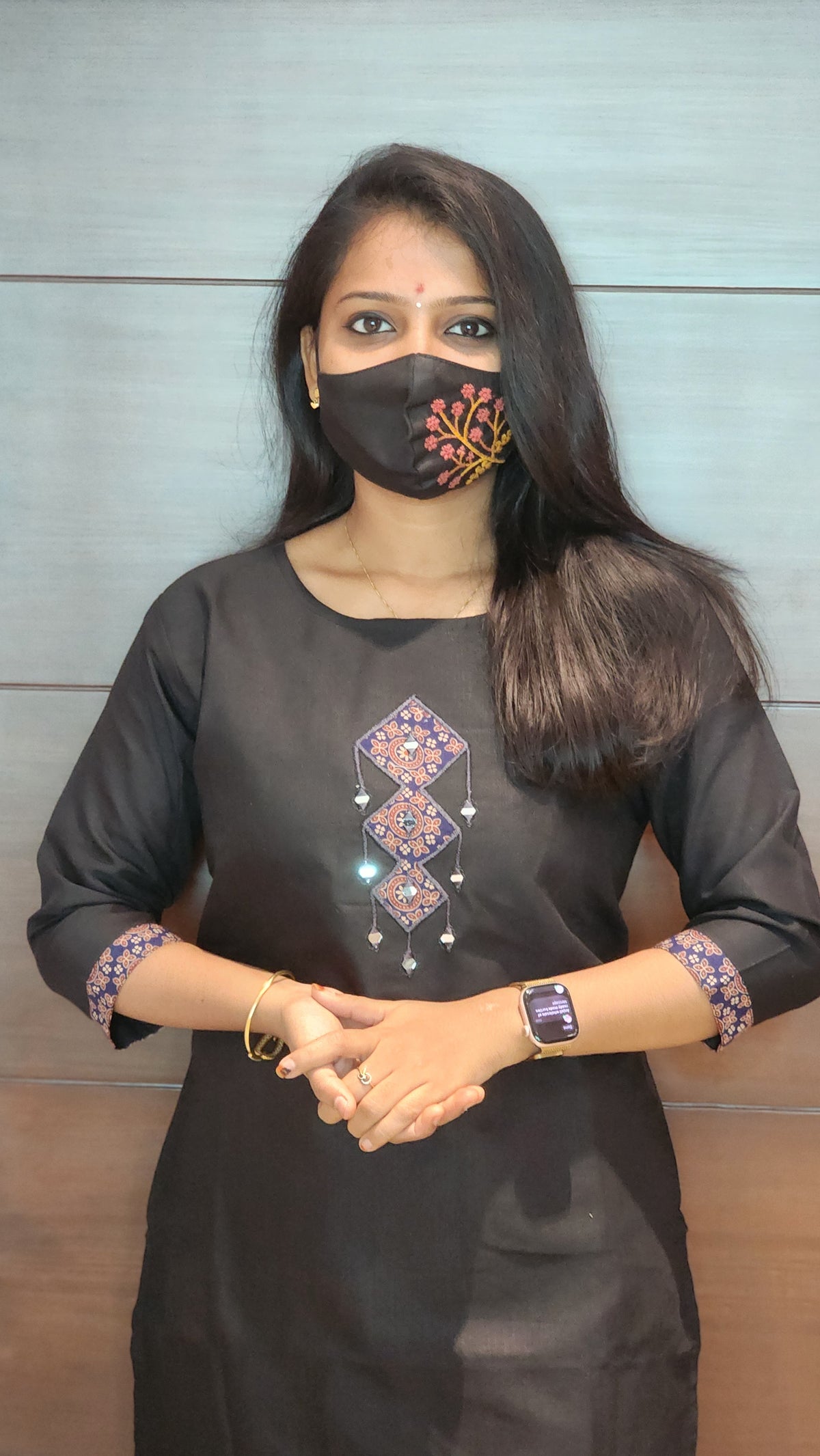 Hand embroidery kurti - Kite Theme (9360)c4