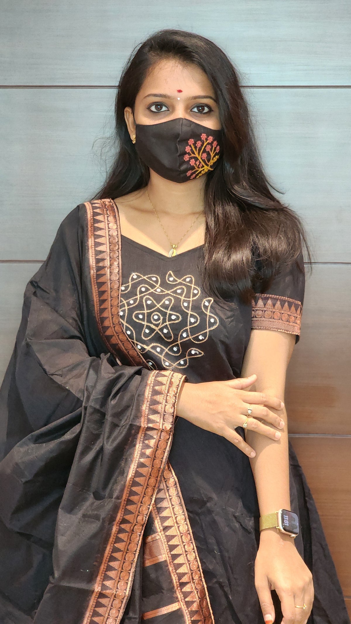Kolam Salwar Set(Kurti+Dupatta)(9001)