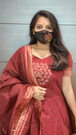 Kolam Salwar Set(Kurti+Dupatta)(9002)