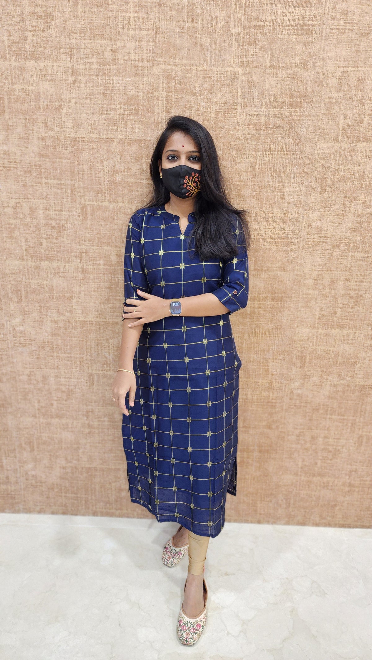 Ethnic wear(9014)(Ink blue)c