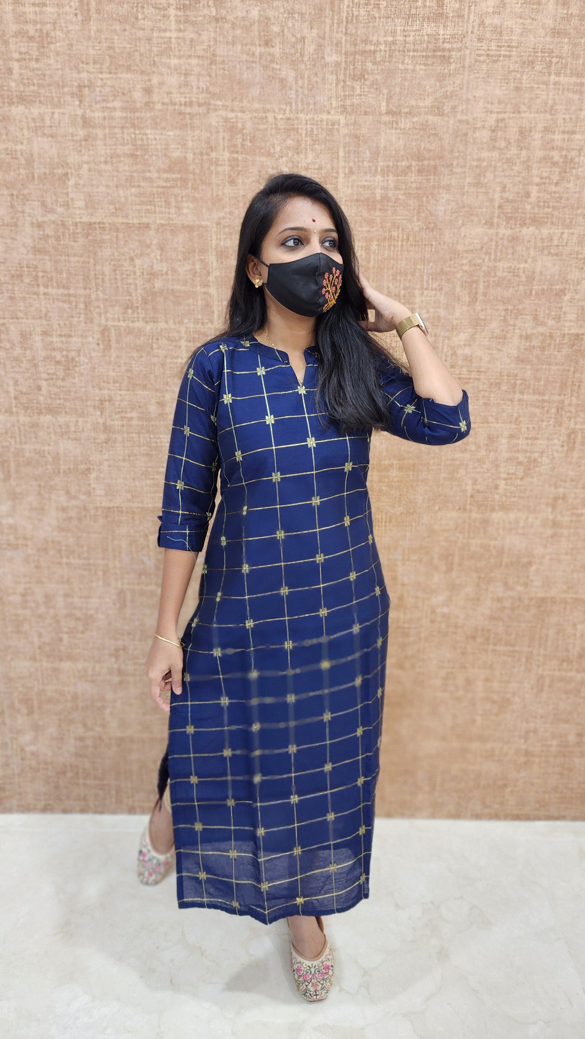 Ethnic wear(9014)(Ink blue)c