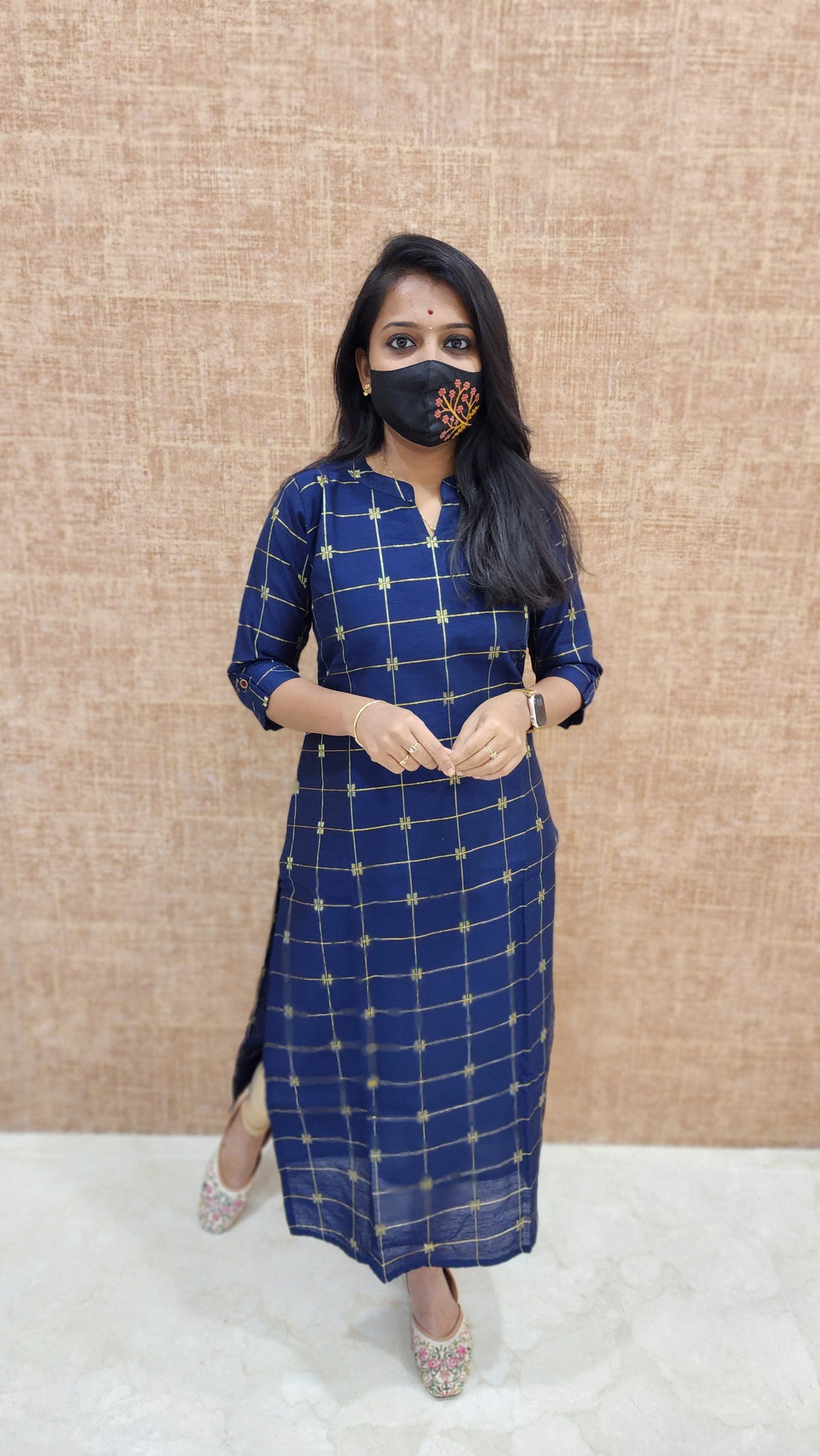 Ethnic wear(9014)(Ink blue)c