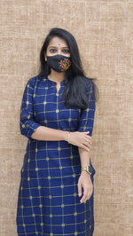 Ethnic wear(9014)(Ink blue)c