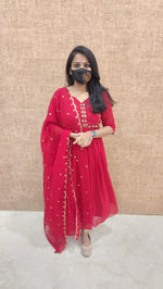 Ethnic Salwar set (Kurti+Dupatta)(9016)