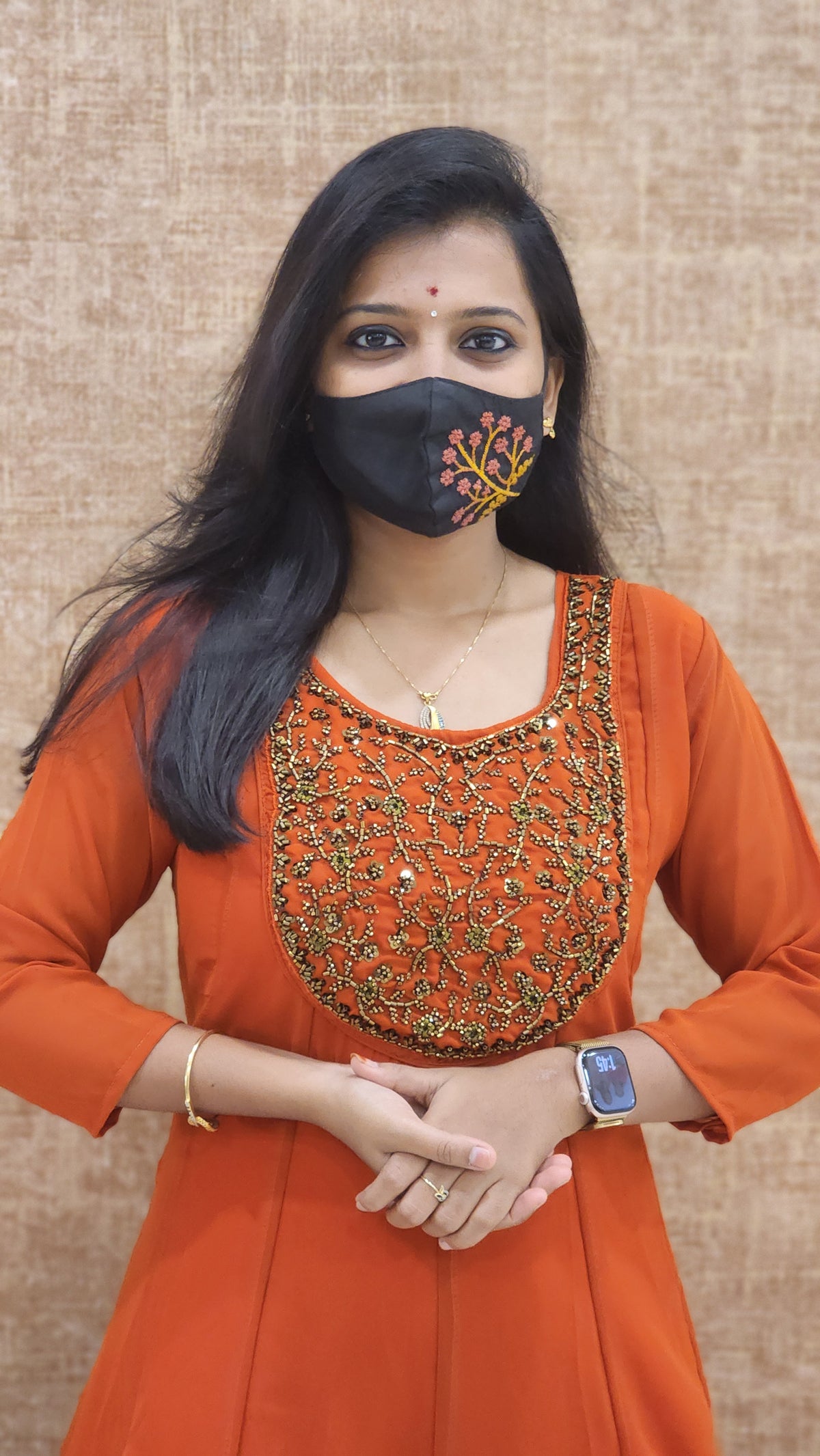 Festive Sale-Handwork kurti (9098)