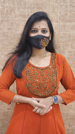 Festive Sale-Handwork kurti (9098)