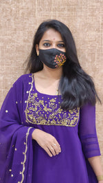 Ethnic Salwar set (Kurti+Dupatta)(9135)