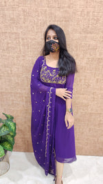 Ethnic Salwar set (Kurti+Dupatta)(9135)