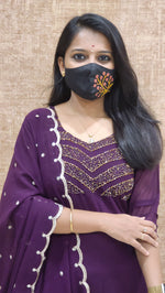 Ethnic Salwar set (Kurti+Dupatta) (9180)