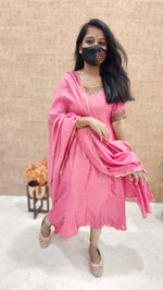 Ethnic Salwar Set (Kurti+Dupatta) (9244)c