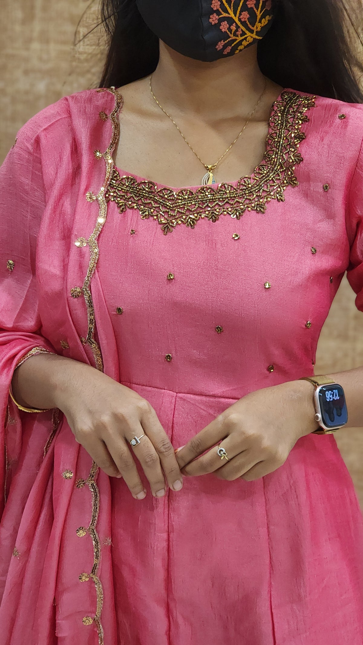 Ethnic Salwar Set (Kurti+Dupatta) (9244)c