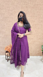 Ethnic Salwar Set (Kurti+Dupatta) (9245)c2