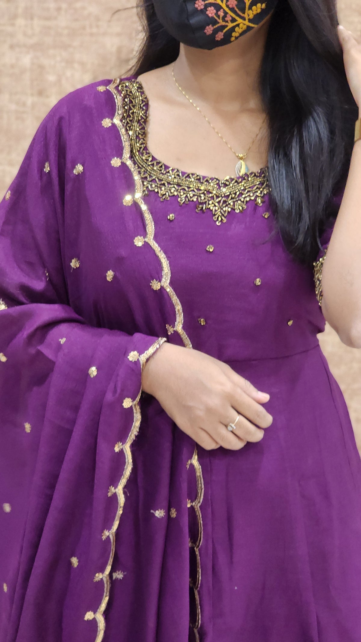 Ethnic Salwar Set (Kurti+Dupatta) (9245)c2