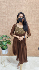 Festive Sale-Handwork kurti (9321)