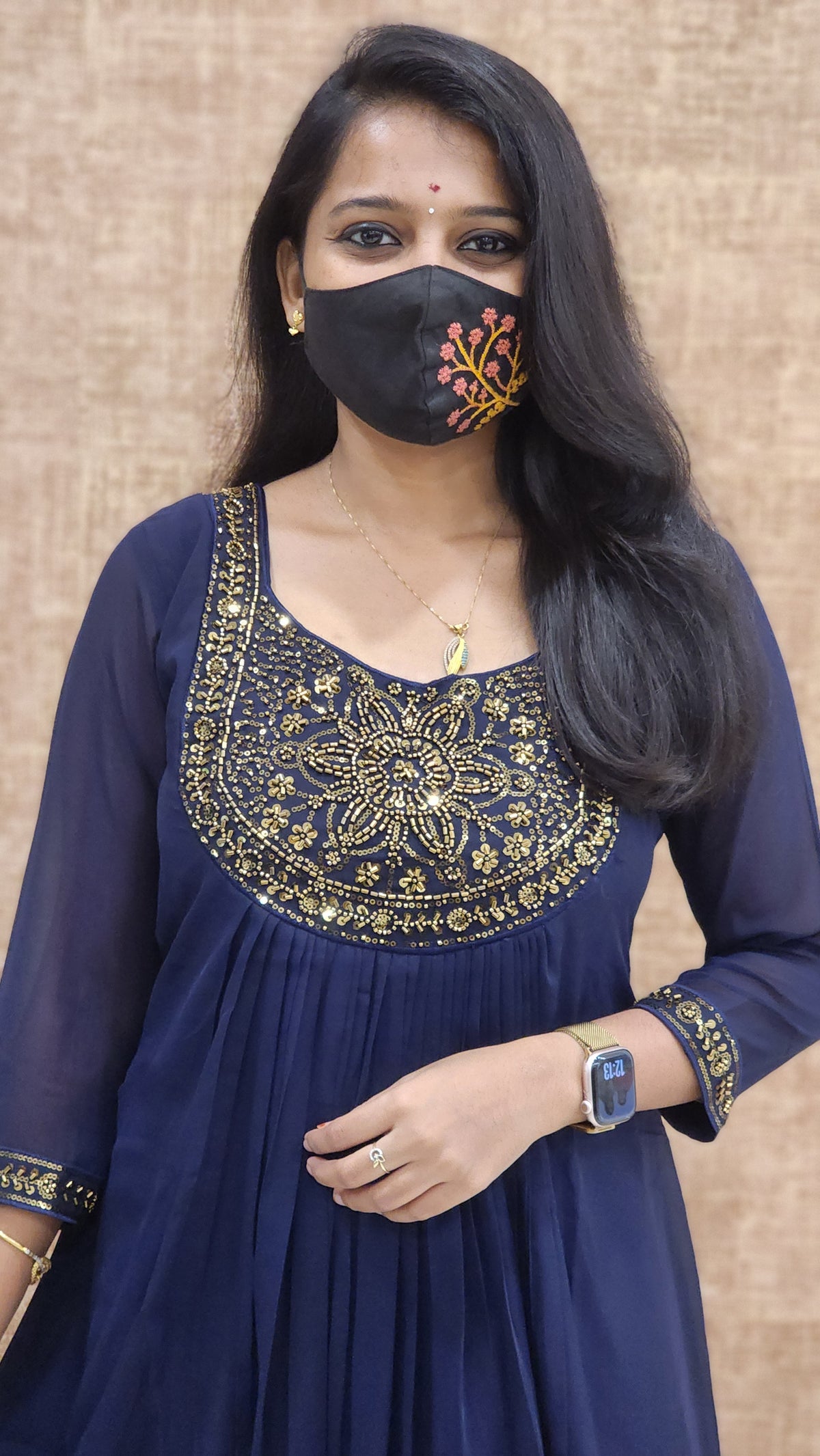 Festive Sale-Handwork kurti (9322)