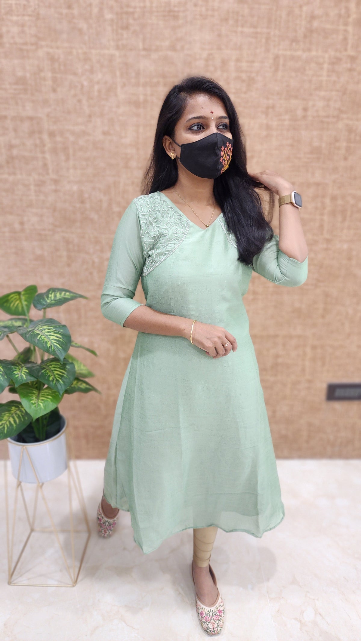 Handwork Kurti -Party wear Kurti (9302)