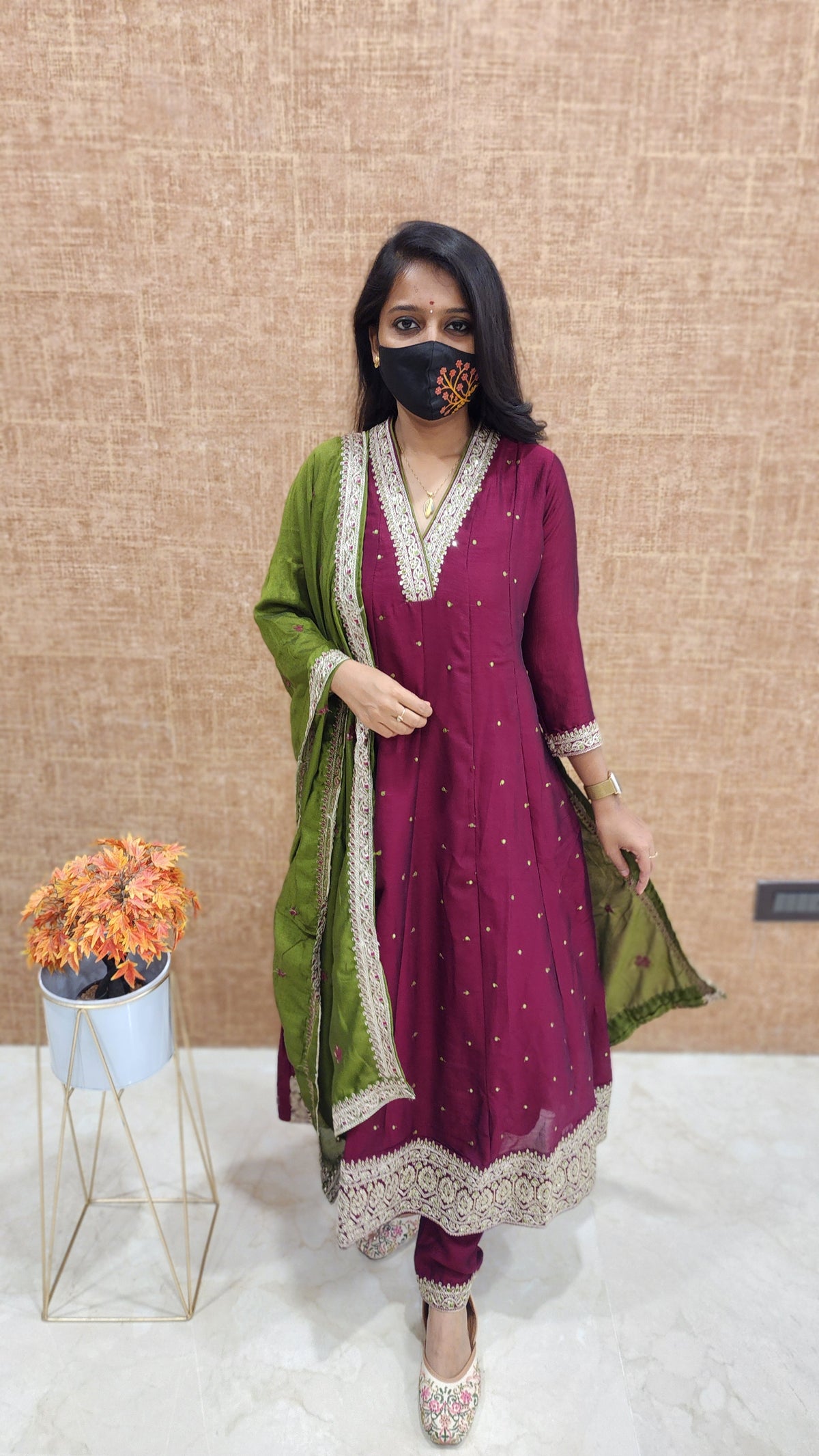 *Festive Set-Anarkali Salwar Set (9350)c