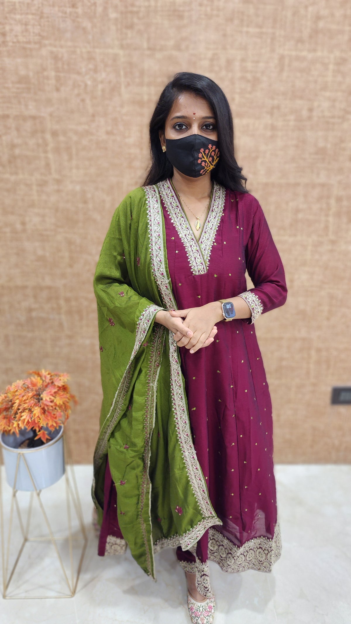 *Festive Set-Anarkali Salwar Set (9350)c