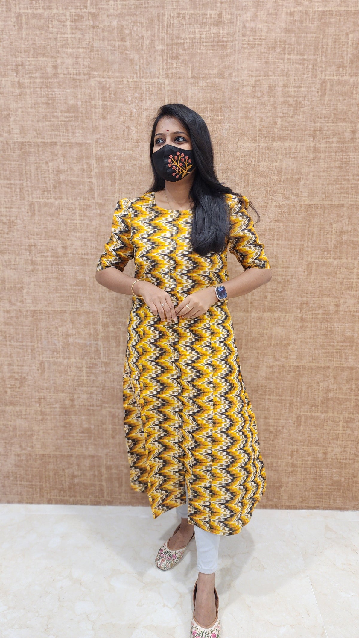 Jaipur A-Line cotton Kurti (9519)