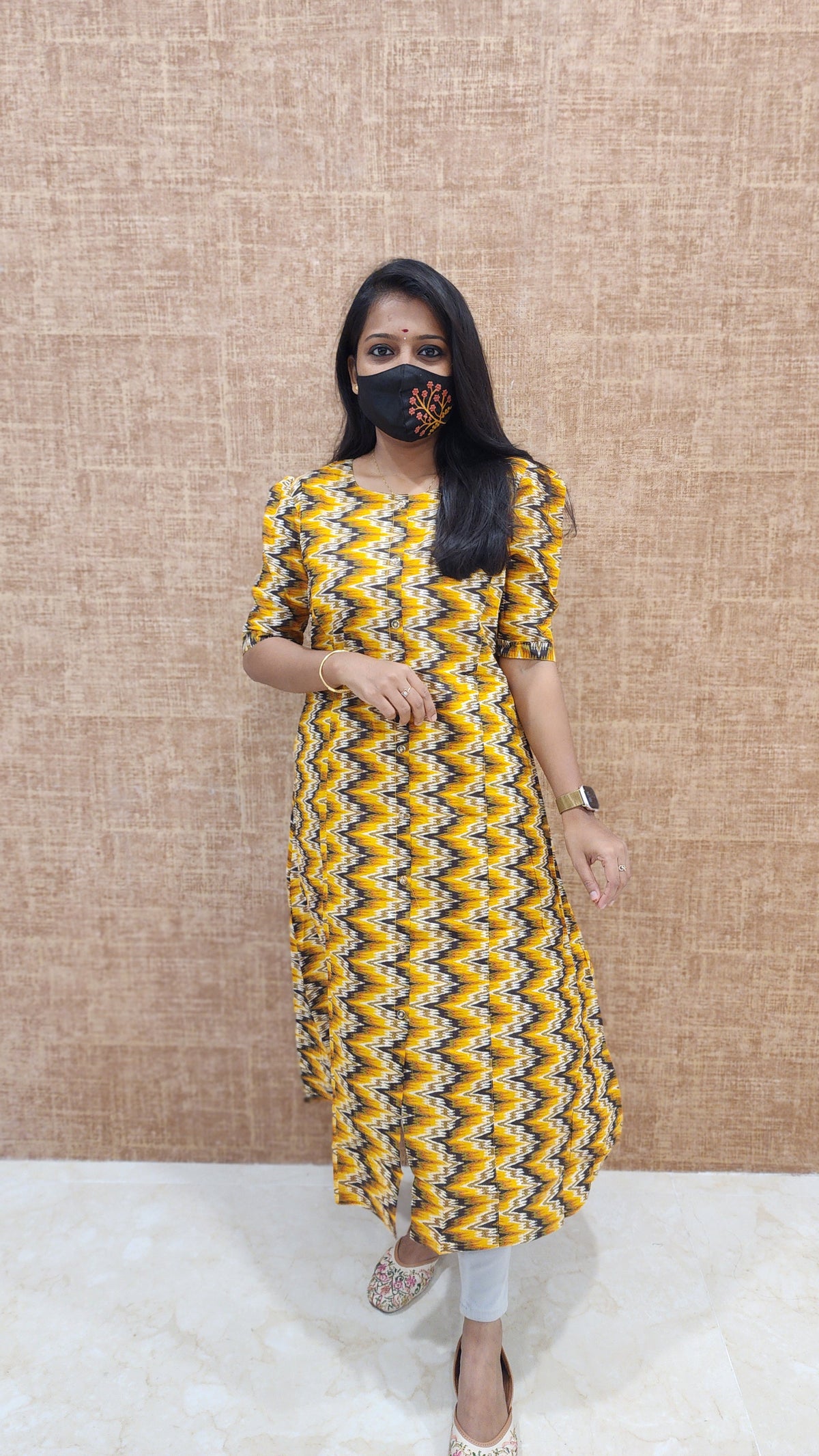 Jaipur A-Line cotton Kurti (9519)