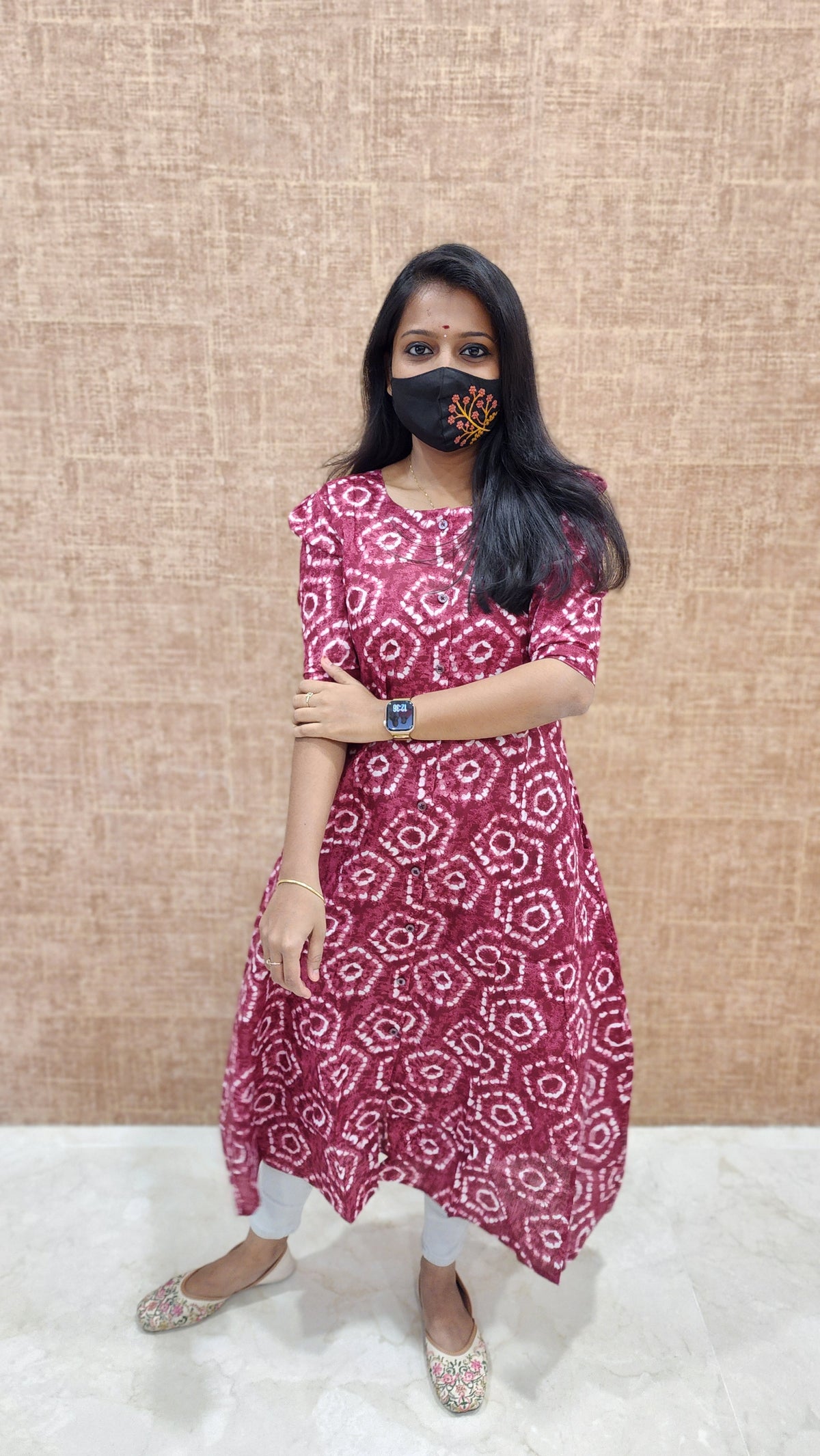 Jaipur A-Line cotton Kurti (9518)c