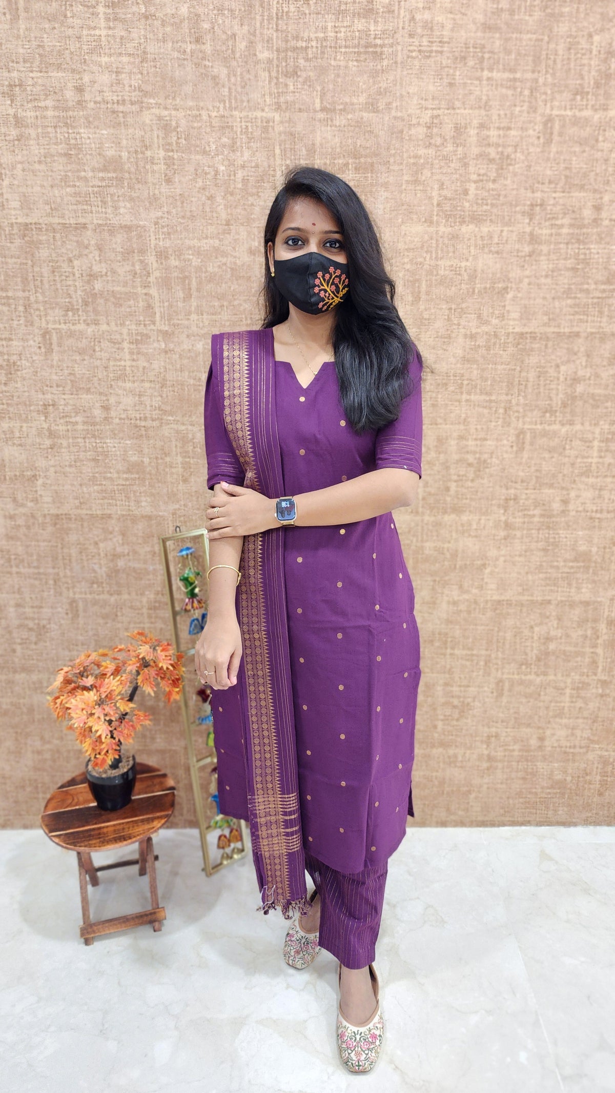 Handloom cotton Salwar Set (9539)