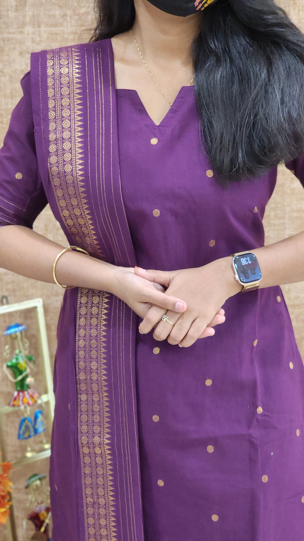 Handloom cotton Salwar Set (9539)