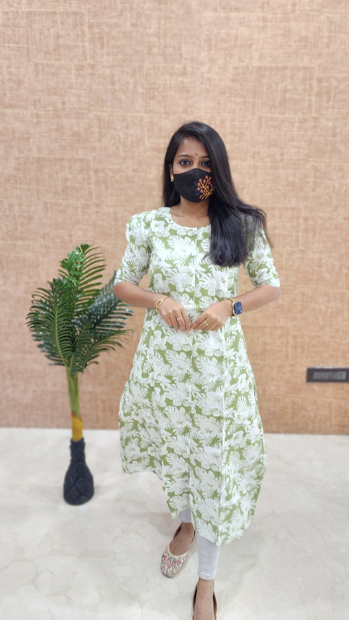 Jaipur A-Line cotton Kurti (9640)
